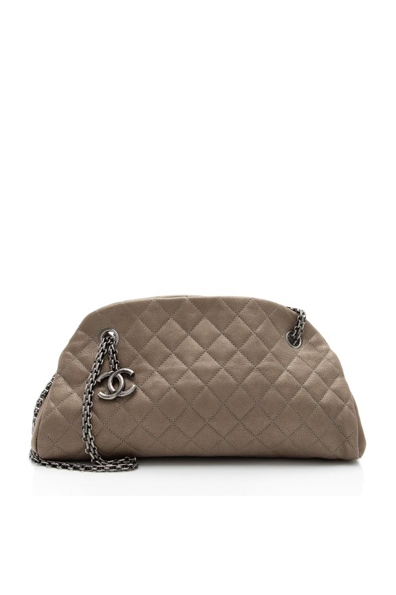 Pre-Owned Chanel Caviar Leather Just Mademoiselle Bowler Bag
