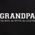 thumbnail image 3 of CafePress - Grandpa The Man Myth Legend Men's Dark Pajamas - Men's Dark Loose Fit Cotton Pajama Set, 3 of 7