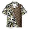 thumbnail image 3 of Camisas de playa con estampado 3D de Bitcoin para hombre, camisas de manga corta con botones, estilo hawaiano, blusas casuales para hombre, 3 of 5