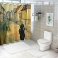 thumbnail image 7 of Creowell Impressionist Painting Pretty Shower Curtain Bathroom Decor Polyester Fiber Chic Modern Style with Hooks 69x72, 7 of 7