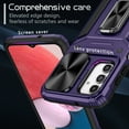 thumbnail image 4 of Allytech for Samsung Galaxy A13 5G Case with Camera Lens Protector, Full Body Shockproof Rugged Hybrid PC TPU Bumper Kickstand Slim Case Phone Cover for Samsung Galaxy A13 5G - Purple, 4 of 10