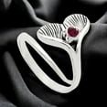 thumbnail image 4 of Mermaid Tail - Lab Created Ruby 925 Sterling Silver Ring s.8.5 Jewelry R-1070 AGR1001_F_8.5, 4 of 6