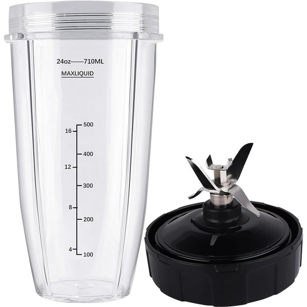 Piezas de repuesto de licuadora para Ninja, taza de 24 oz 7 cuchilla extractora de aletas, para Nutri Ninja Auto IQ BN801 SS101 BL480-30 BL641