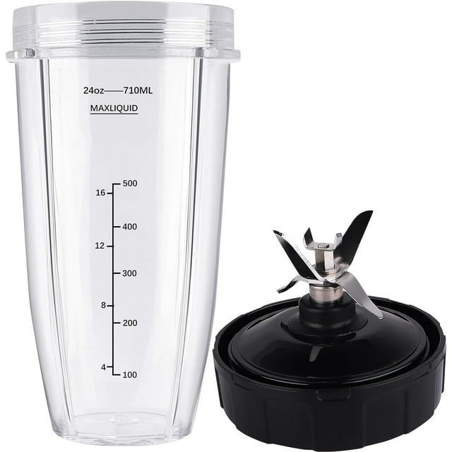 Piezas de repuesto de licuadora para Ninja, taza de 24 oz 7 cuchilla extractora de aletas, para Nutri Ninja Auto IQ BN801 SS101 BL480-30 BL641