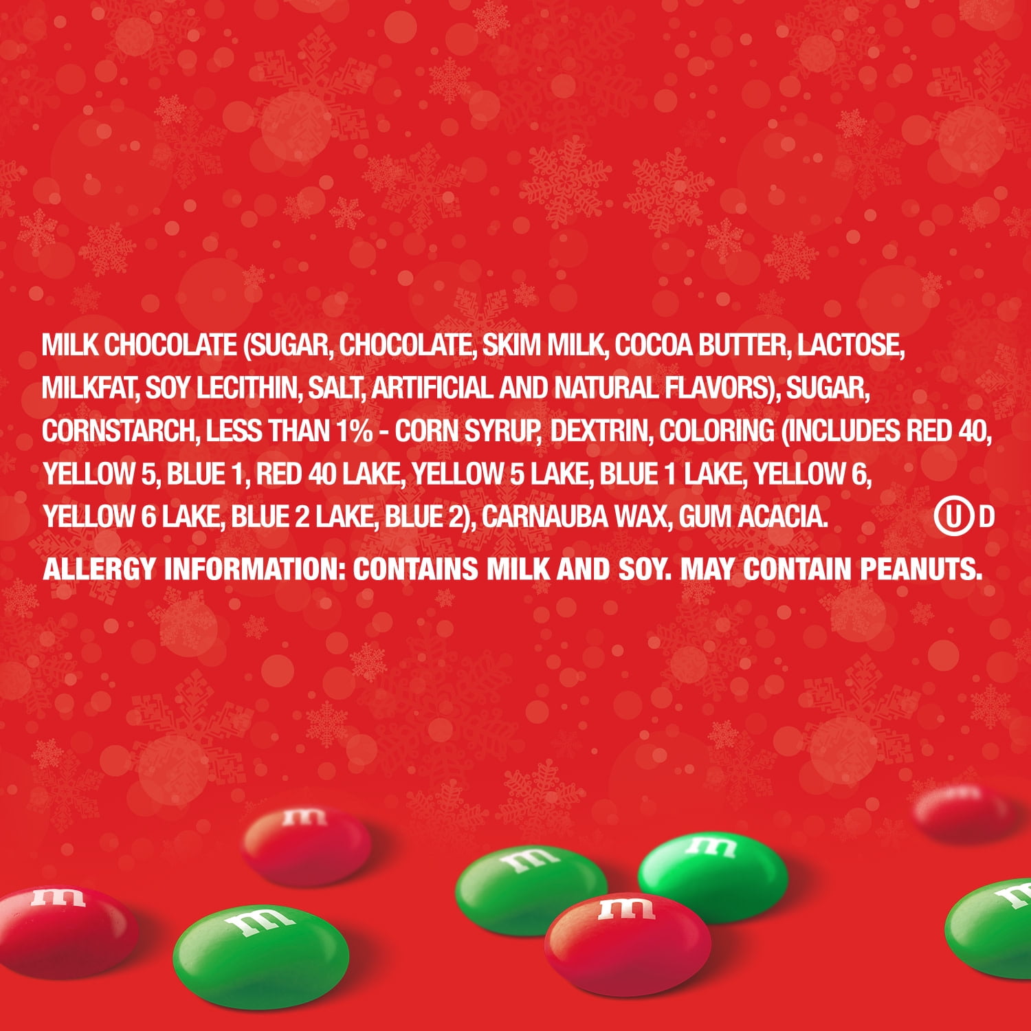 (3 pack) M&M's Milk Chocolate Christmas Candy - 38 oz Resealable Bag
