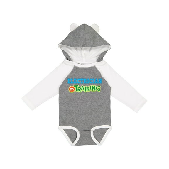 Inktastic Electrician in Training Boys or Girls Long Sleeve Baby Bodysuit