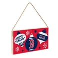 thumbnail image 2 of Boston Red Sox 6" x 11" Holiday Wood Wall Sign, 2 of 3