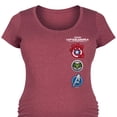 thumbnail image 3 of Marvel Captain America: Brave New World - Logo Stack - Maternity Scoop Neck Tee, 3 of 5