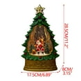thumbnail image 3 of ¡Ofertas de Clearance!, Regalo de Navidad Caja de música de nieve luminosa Adornos decorativos con forma de Papá Noel y ciervo Luz de noche 150 ml Akmoler, 3 of 8