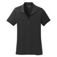 thumbnail image 5 of Womens Cotton Touch Performance Polyester/Spandex Polo T-Shirt Black 2X-Large, 5 of 6