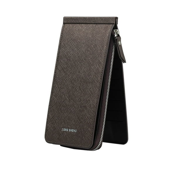 The Best Metal Wallet for Credit Cards and Money Multifunctional Long Wallet, Women Zipper Pocket Leather Credit Card Holder Bifold Wallet with 26 Card Slots