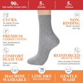 thumbnail image 2 of 6Pairs Women's Thin Cotton Socks, Soft Cotton Bootie Socks Women Above Ankle Crew Socks, 2 of 5