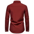 thumbnail image 2 of AZoiNM Men's Slim Fit Wrinkle-Free Casual Long Sleeve Shirt Floral Print Color Block, 2 of 10