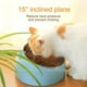 thumbnail image 3 of Juego de cuencos para gatos, cuencos para gatos, cuencos antideslizantes de acero inoxidable para gatos, cuencos para gatos, cuencos para gatos, cuencos inclinados para perros, juego de cuen JFHHH pequeña, 3 of 5