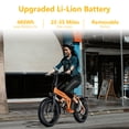 thumbnail image 6 of Cbvelo Folding Electric Bike for Adults, 1000W 48V 20.8AH Battery, 20 inch Fat Tires Ebike, 30+MPH 80 Miles Electric Bike for Commuter UL2849, 6 of 10