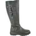 thumbnail image 4 of kozi Canada Women Waterproof Knee High Wide Calf Winter Casual Riding Boot ELEA-7 Fur Boot Side Zipper Removable Insole Black - Order Half Size Up, 4 of 9