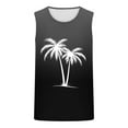 thumbnail image 4 of BXINGOHAI Mens Cotton Sleeveless Tank Tops Cut Off Muscle Gym T Shirts Running Beach Loose Fit Tees Today Dark Gray,XXL, 4 of 4