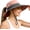 pink, variant on Minzimin 1Pcs Ponytail Sun Bucket Hats for Women UV Protection Foldable Mesh Wide Brim Hiking Beach Fishing Summer