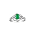 thumbnail image 4 of RYLOS Matching Jewelry Infinity Wave Set: Sterling Silver Infinity Wave Tennis Bracelet, Ring & Necklace Gemstone w/ Diamonds Adjustable 7"-8" Wrist & 18" Chain Emerald May Birthstone Ring Size 5, 4 of 9