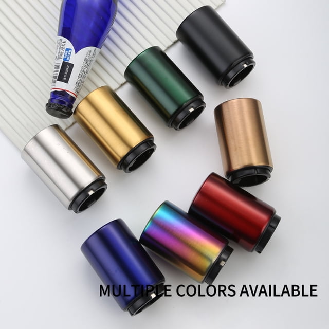 Automatic Bottle Opener Press Type Open Bottle Stainless Steel Household Magnetic Beer Bottle Opener for Daily Use