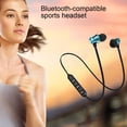 thumbnail image 3 of Gwong Electrónica Auricular de banda de cuello XT11 Auriculares de adsorción magnética en el oído Auriculares compatibles con Bluetooth inalámbrico con micrófono para juegos, 3 of 6