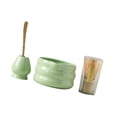 thumbnail image 4 of Kit de 4 piezas para preparar té matcha, incluye recipiente y soporte para batidor verde brillante, 4 of 9
