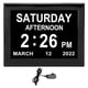thumbnail image 1 of Reloj calendario digital con pantalla grande de 8", 100-240 V, enchufe de EE. UU., alertas de medicación y 12 alarmas, 1 of 8