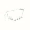 thumbnail image 4 of HC Companies Heavy Duty 24 In Plastic Deck Rail Box Planter, White (3 Pack), 4 of 4