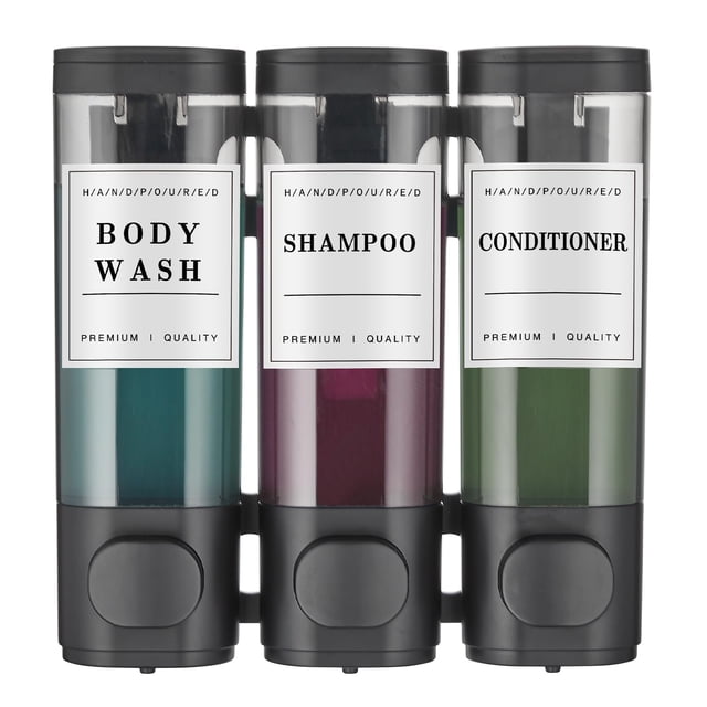 Dispensador de champú y acondicionador Cabo Deseado, 3 cámaras, 300 ml