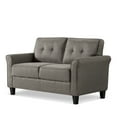thumbnail image 6 of Zinus Sayan 2-Seater Loveseat, Indoor, Sand Grey with Tufted Back, 6 of 9