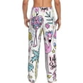 thumbnail image 3 of Balery Men'S Summer With Flamingo Pants,Sleepwear Pants,Pajama Pants,Pj Bottoms Drawstring And Pockets-Small, 3 of 9