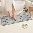 thumbnail image 4 of Pug and Love Heart Bathroom Rugs Mat,Non Slip Microfiber Bathroom Rug,Rubber Backing,Soft Bathroom Mats for Bathroom Floor,Tub and Shower,60x24in(150x60cm), 4 of 5