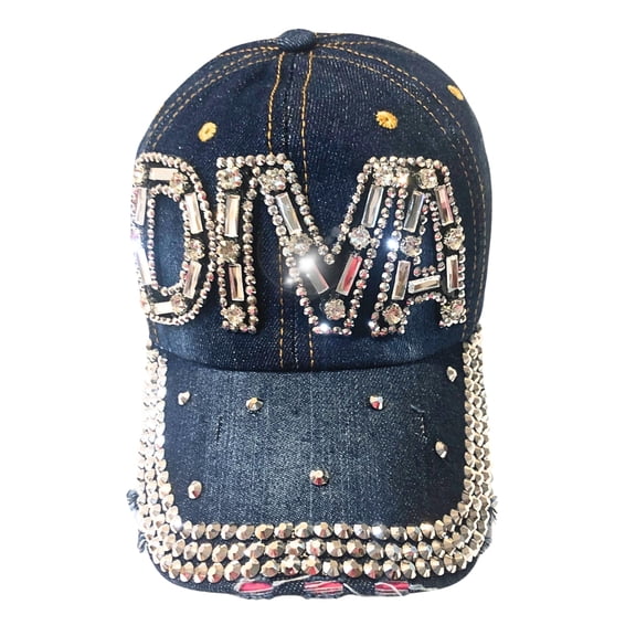Popfizzy Rhinestone Diva Hat for Women, Bedazzled Queen Gifts, Bling Hats for Women Trendy, Sparkly Princess Accessories