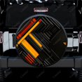 thumbnail image 1 of Abstract Stripe Racing Art Pattern Polyester Universal Spare Wheel Tire Cover Wheel Covers for Trailer RV SUV Truck Camper, 1 of 5