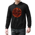 thumbnail image 2 of COMIO  Basketball Word Cloud Orange Ball Silhouette Hoodie Sweatshirts, 2 of 4