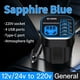 thumbnail image 1 of Cargador inversor de 12 V/24 V a 220 V, portátil, para vehículos, con estructura metálica, ideal para camping, coche y hogar. 2000 W, USB-C, plegable.,Wsvlmg, 1 of 7