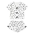 thumbnail image 3 of MVRLSH Lounge Pajama Sets for Women Cotton Linen Long Sleeve Pant Loose Two Piece Daily Night wear Suit Summer Soft Comfortable Top Black - M, 3 of 5