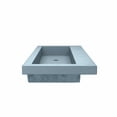 thumbnail image 6 of Native Trails Nsl4819-X Nativestone 48" Rectangular Concrete Drop In Bathroom Sink - Slate, 6 of 7