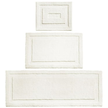 Slip-Resistant Washable Striped Large Chenille Shaggy Bath Mat Extra ...