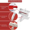 thumbnail image 2 of suministros de mascotas Pet Dog Cat Hair Brush, Hair Pickup Brush, Reusable Magic Hair Brush, Pet Hair Roller, Epilator (Clothes / Sofa / Car / Bed / Mat), Red Ormromra QH-397, 2 of 3