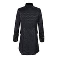 thumbnail image 3 of Maoxin Jackets for Men Fashion Stand-up Collar British Style Show Jacket Jacket Long Sleeve Hoodless Casual Coat/jacket Black L, 3 of 3