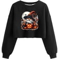 thumbnail image 1 of Ailaofu Women's Sweatshirt Fall Halloween Lantern Long Sleeve Pullover Spooky Season Sweatshirt, 1 of 2