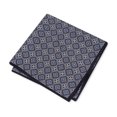 thumbnail image 1 of Club Room Mens Medallion Pocket Square, Black, One Size, 1 of 1