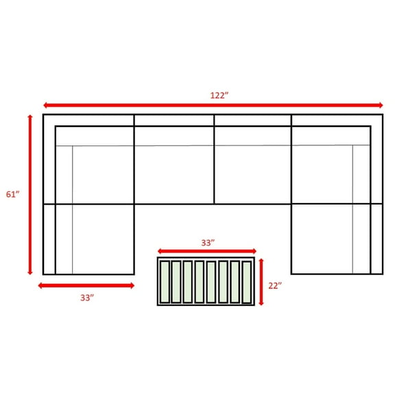 Living Source International 7-Piece Outdoor Set with Cushions in Espresso/Gray