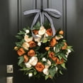 thumbnail image 2 of yuksok 40cm Spring Door Wreath Peony Spring Garland Welcome Sign Silk Flowers Large for, 2 of 9