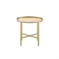 thumbnail image 2 of Acme Furniture Acme Furniture 82337-VV 82337-VV Table d'Appoint Dessus en Chêne & Finition Dorée, 2 of 2