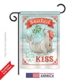 thumbnail image 2 of Breeze Decor BD-XM-G-114154-IP-BO-DS02-US Sealed with a Kiss Winter - Seasonal Christmas Impressions Decorative Vertical Garden Flag - 13 x 18.5 in., 2 of 4