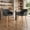 Black, variant on Sailvan Set of 2 Modern Bar Stools,Linen Upholstered Kitchen Island Chairs with Back & Arms,Solid Wood Legs Tall Counter Stools Green