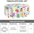 thumbnail image 4 of Easter Tablecloth Round 60 Inch Easter Eggs Table Cloth Gift Cute Bunny Easter Table Clothes Reusable Circle Table Cover for Dining Room Home Decor, 4 of 6