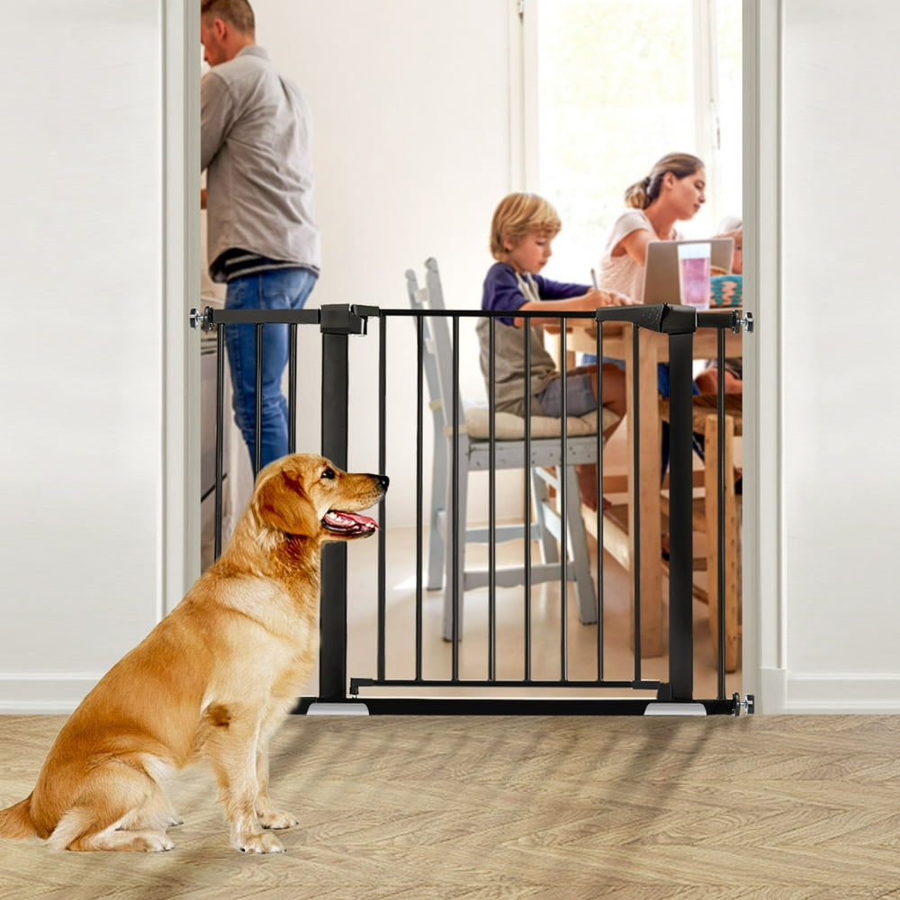 KINGSO 43.3" Baby Gate Extra Wide Tall Dog Gates Fireplace Mesh for